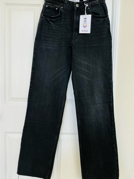Pull&Bear Denim - Pull&Bear woman Black Straight Jeans - Classic Straight Fit